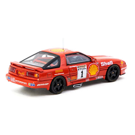 Tarmac Works 1/64 Toyota Supra Turbo (MA70) BTCC 1988 Chris Hodgetts Koleksiyonluk Metal Model Araba