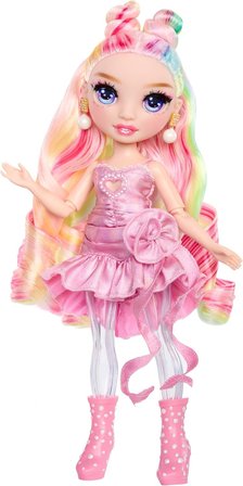 Rainbow High Bella PARKER Rainbow Shimmers Slime Kitli 28 Cm Bebek Figürü Evcil Lamalı Oyuncak