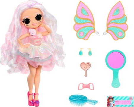 LOL Surprise OMG Eye Spy Series Fairy Doll Kyla Fae Renk Değişimli Kanatlı Moda Bebek Seti