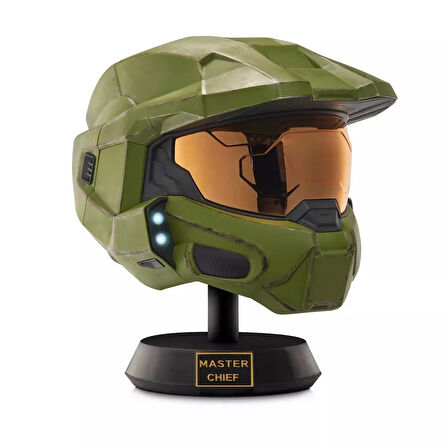 Sesli ve Işıklı Halo Gerçekçi Master Chief Miğferi ve Sergi Standı
