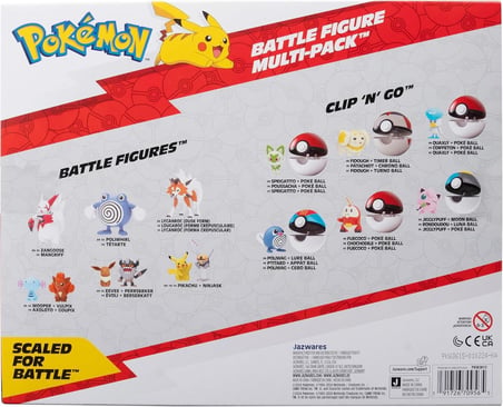 Pokemon 8’li Figür Seti Pikachu Tepig Oshawott Snivy Luxio Jazwares 5-7 cm