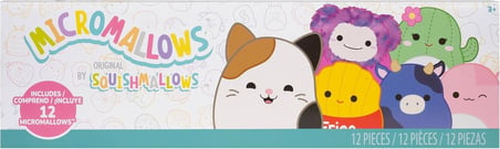 Squishmallows Micromallows 12'li Koleksiyon Peluş Seti Orijinal Mini Oyuncak Paket 6 cm