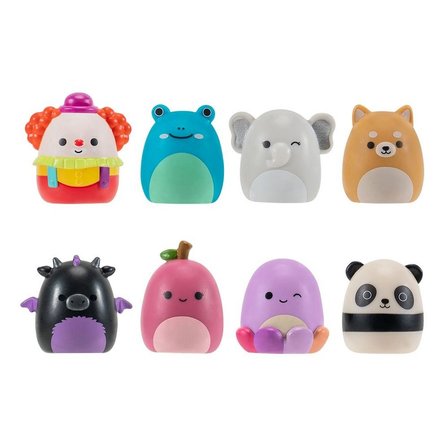 Squishmallows Squish-a-Longs 8’li Mini Figür Seti Aksesuar Yüzük Koleksiyon Oyuncağı 3 cm - 1 PAKET