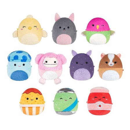 Squishmallows Micromallows 10’lu Mini Peluş Oyuncak Seti Orijinal Lisanslı 6,3 cm