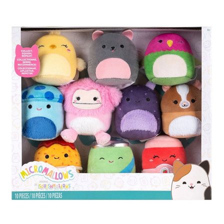 Squishmallows Micromallows 10’lu Mini Peluş Oyuncak Seti Orijinal Lisanslı 6,3 cm