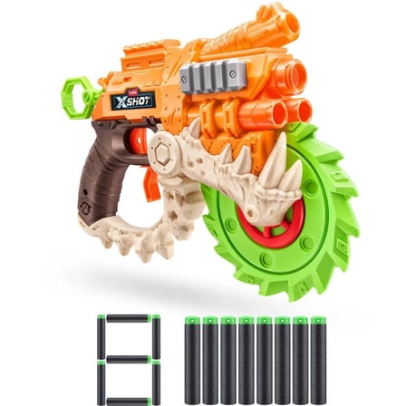 Horror Fire Dart Tabancası 8 Dart 30 Metre Atış Gücü Insanity Serisi 28 Cm