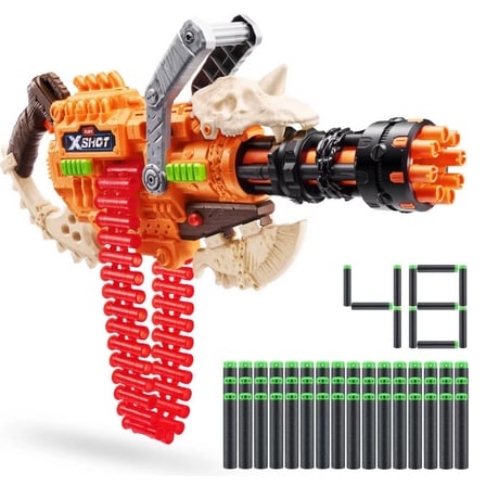 Horror Fire Dart Tabancası 48 Dart Motorlu Otomatik Zincir Beslemeli 30 Metre 58 CM