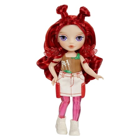 RH Littles Gökkuşağı Perisi Apple Anderson Bebek Seti Kırmızı Saçlı Mini Kız Kardeş Oyuncak - 14 CM