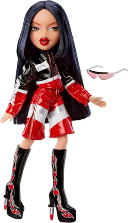 Bratz Scorchin Jade Moda Bebek Moto Tarz Alev Desenli Platform Bot Aksesuar Seti
