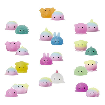 Moj Moj Squish Sürpriz Yumuşak Esnek Figürler - 1 PAKET (2 li Figür)