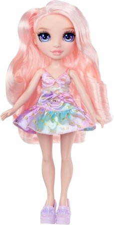 Rainbow High Bella Pembe Moda Bebek 28 Cm Hareketli Eklemli Şık Elbiseli Çantalı Oyuncak Kızlar Set