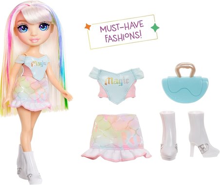 Rainbow High Amaya My Fashion Style 28 Cm Uzun Saçlı Aksesuarli Moda Bebek Oyun Seti Kiz