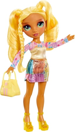 Rainbow High Sunny 28 Cm Sarı Uzun Saçlı Hareketli Moda Bebek Çantalı Ayakkabılı Hediyelik Set Çocuk