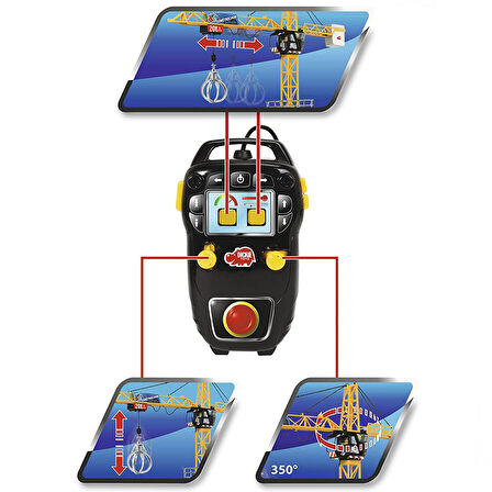 Dickie Hareketli Mega Vinç Kule 120 cm