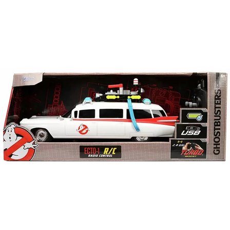 Jada 1:16 Ölçek Uzaktan Kumandalı Araba Ghostbusters Ecto 1 Hayalet Avcıları 2.4 Ghz Turbo 27 CM