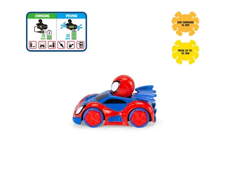 Uzaktan Kumandalı Araba Marvel Spidey Web Crawler Şarjlı RC Oyuncak 2.4 GHz 8 cm