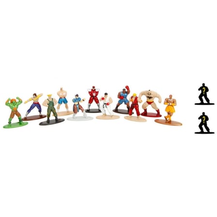 Street Fighter Sürpriz Paket Jada Nano Metal Die-Cast Koleksiyon Figürü 1 Adet 4 cm
