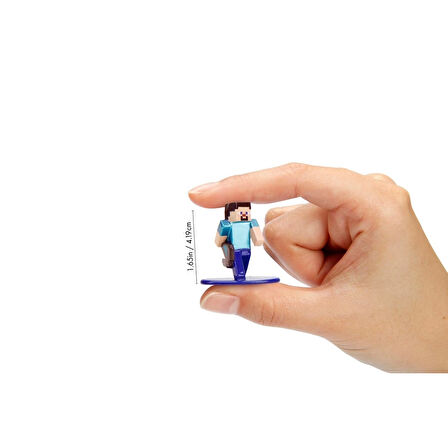 Minecraft Nano Metalfigs Sürpriz Paket– 13 Farklı Figürden 1’i (Steve Alex Creeper Panda Axolotl vb)