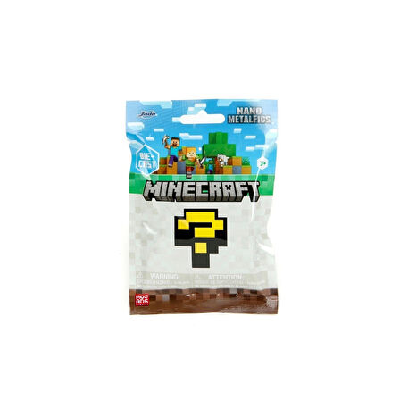 Minecraft Nano Metalfigs Sürpriz Paket– 13 Farklı Figürden 1’i (Steve Alex Creeper Panda Axolotl vb)