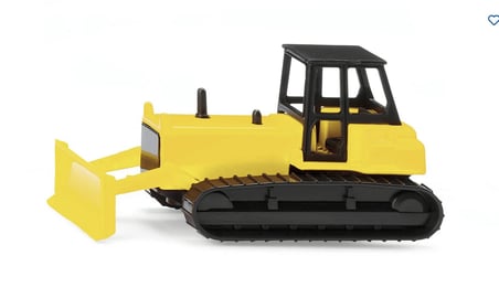 Siku 1295 Metal Paletli Buldozer İş Makinesi Mini Oyuncak Dozer Koleksiyon Sarı Modeli Klasik 7.5 CM