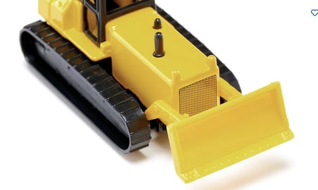 Siku 1295 Metal Paletli Buldozer İş Makinesi Mini Oyuncak Dozer Koleksiyon Sarı Modeli Klasik 7.5 CM