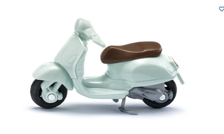 Siku Vespa 125 GTS Mint Yeşili Metal Model Scooter Motorsiklet Minyatür Mini Nadir Koleksiyon 5.6 CM