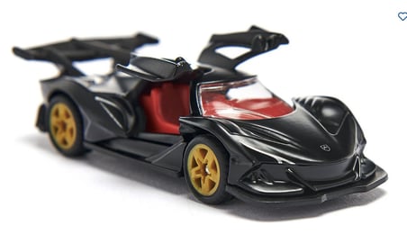 Siku Apollo IE Koleksiyon Araba Modeli Metal Döküm Süper Spor Araç Açılır Kapı Siyah 8.5 CM
