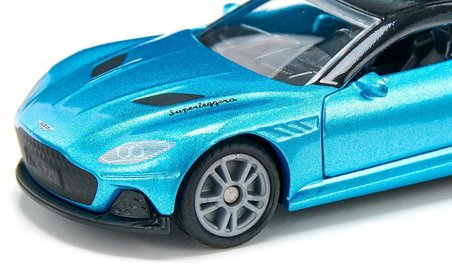 Siku Aston Martin DBS Superleggera Metal Model Araba Açılır Kapı Koleksiyon Oyuncak Mavi Mini 8.5 CM