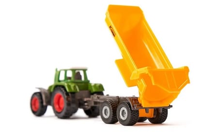 Siku Fendt 926 Vario Krampe Damperli Römork Metal Oyuncak Traktör Çiftlik Modeli 1605 Lisanslı 16 CM