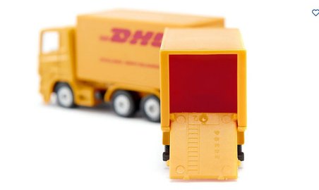 Siku DHL TIR Kamyon Römorklu Diecast Oyuncak Model Koleksiyonluk Metal Çekici Dorse Lisanslı 15.2 CM