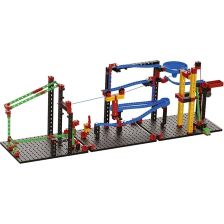Fischertechnik Gelişmiş Eğlenceli Makineler Zincirleme Reaksiyon Seti Yapım Oyuncağı 385 Parça