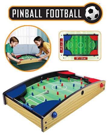 Masaüstü Futbol Pinball Oyunu – 2 Kişilik Refleks ve Strateji Oyunu (50 cm)