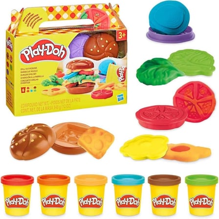 Play-Doh Yiyecek Şekilleri Oyun Hamuru Barbekü Seti 6 Hamur 6 Kalıp Çocuk Mutfak Oyuncak Seti