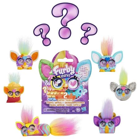 Furby Minis Sürpriz 1'li Paket (2 Figür Çıkıyor) Mini Koleksiyon Figürü Oyuncak 2.5 cm