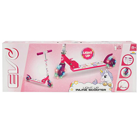 Evo 2 Tekerlekli Katlanabilir Unicorn Inline Işıklı Scooter 50 KG