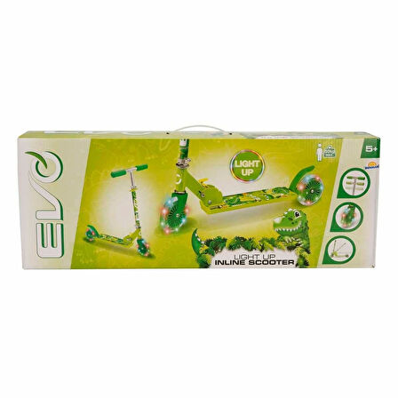 Evo 2 Tekerlekli Katlanabilir Dino Inline Işıklı Scooter 50 KG