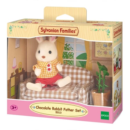 Sylvanian Families Çikolata Kulaklı Tavşan Baba Figür ve Kanepe Seti 5013 8 cm