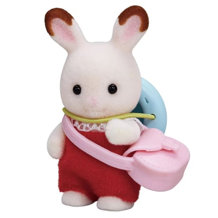 Sylvanian Families Chocolate Rabbit Baby 5405 Şapka Çantalı Tavşan Bebek Figürü 5 