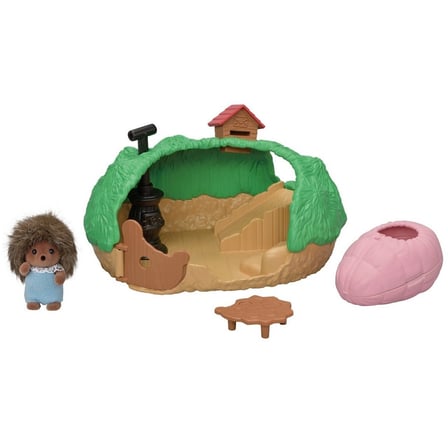 Sylvanian Families Yavru Kirpi Yuvası 5453 Kaydıraklı Oyun Evi Kirpi Bebek Figürlü - 4 cm