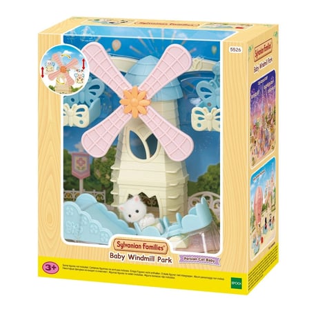 Sylvanian Families Bebek Yel Değirmeni Parkı 5526 İran Kedi Figürlü Oyun Seti 4 cm