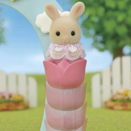 Sylvanian Families Anaokulu Salıncak ve Kaydırak Seti Tavşan Bebek Figürlü 5745 - 3 cm