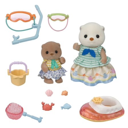 Sylvanian Families Su Samuru Kız Kardeşler Şnorkel Seti 5804 2 Figür 4-7 cm