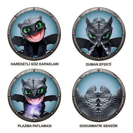 Ejderhanı Nasıl Eğitirsin Real FX Dişsiz Elektronik Kukla 30 cm