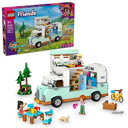 LEGO Friends Arkadaşlık Karavan Macerası Rol Yapma Yapım Seti 42663