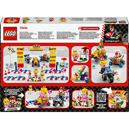 LEGO Super Mario: Mario Kart Baby Peach ve Grand Prix Seti Yarış Oyuncağı 72036