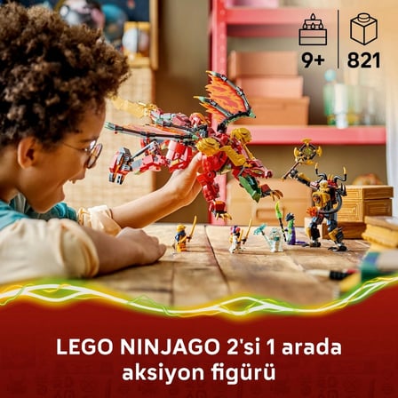 LEGO NINJAGO Wyldfyre'ın Dönüşen Ejderha Robotu 71868