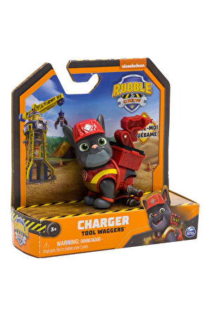 Paw Patrol Rubble Charger Tool Waggers Crew Figür