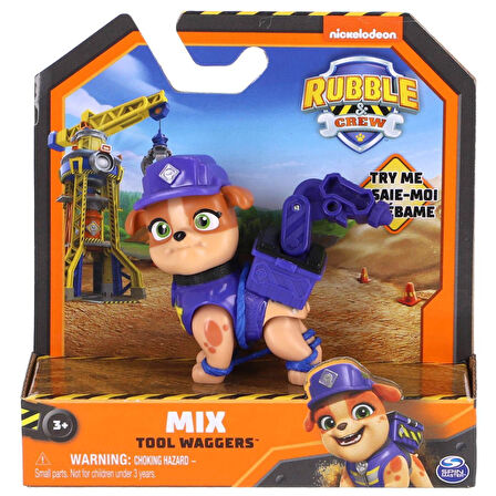 Paw Patrol Rubble Mix Tool Waggers Crew Figür