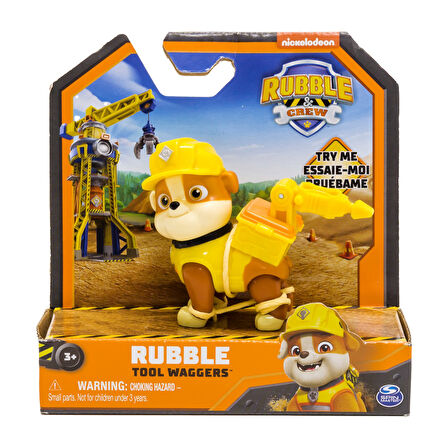 Paw Patrol Rubble Tool Waggers Crew Figür