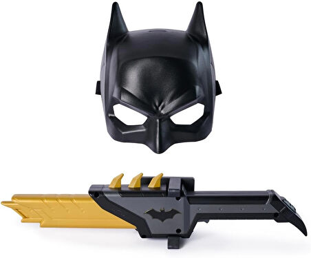 Batman Uzayan Işıklı Kılıç & Maske Seti – Hareket Sensörlü Hareketle Yanan Logo 60 cm DC Lisanslı